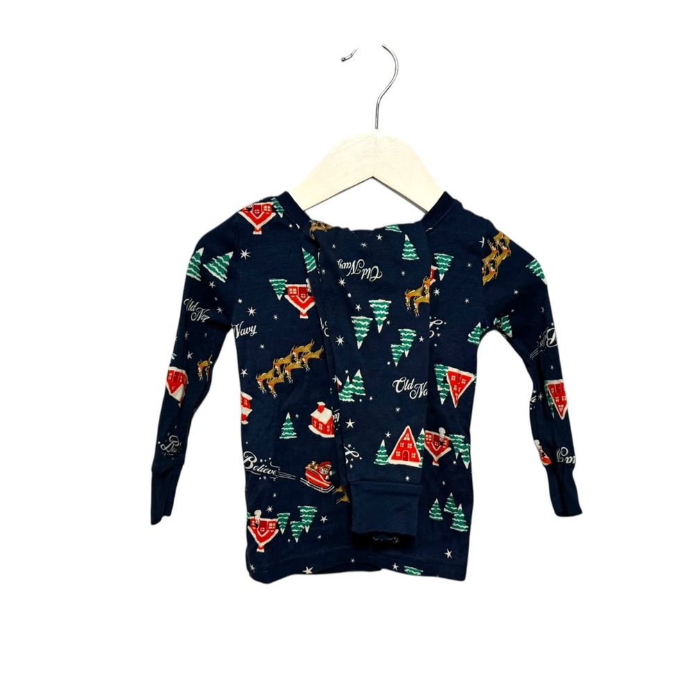 ⭐️ 5/$30 Old Navy Kids Xmas Pajama Set size 18-24 Months